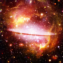 Galaxy and light. The elements of this image furnished by NASA.