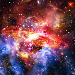 Galaxy and stars. The elements of this image furnished by NASA.