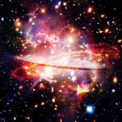 Space Background with Colorful Galaxy Cloud Nebula. The elements of this image furnished by NASA.