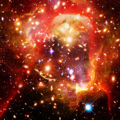 Galaxy and light. The elements of this image furnished by NASA.