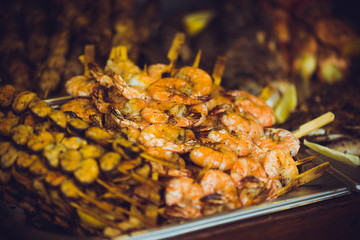 Street fast food in the city