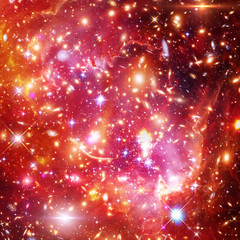 Galaxy, nebula and gas. The elements of this image furnished by NASA.