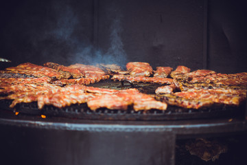 Street fast food in the city
