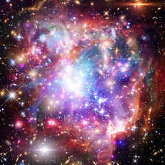 Galaxy, nebula and gas. The elements of this image furnished by NASA.