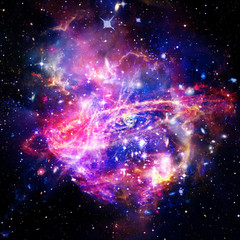 Space Background with Colorful Galaxy Cloud Nebula. The elements of this image furnished by NASA.