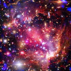 Galaxy, nebula and gas. The elements of this image furnished by NASA.