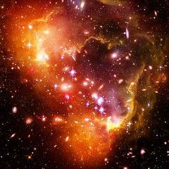 Galaxy and light. The elements of this image furnished by NASA.