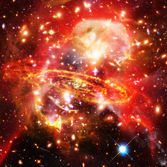 Galaxy and stars. The elements of this image furnished by NASA.