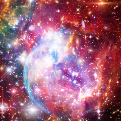 Obraz premium Galaxy, nebula and gas. The elements of this image furnished by NASA.