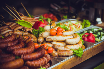 Street fast food in the city