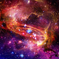 Galaxy and light. The elements of this image furnished by NASA.