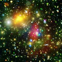 Starry outer space. The elements of this image furnished by NASA.
