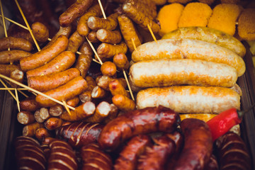 Street fast food in the city