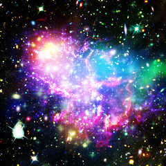 Galaxy and stardust. The elements of this image furnished by NASA.