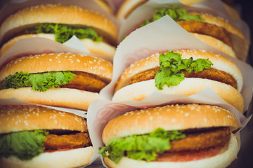 Street fast food in the city