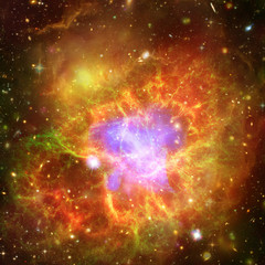 Starry outer space. The elements of this image furnished by NASA.