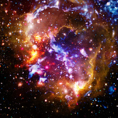 Galaxy and light. The elements of this image furnished by NASA.