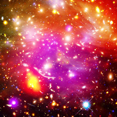 Space background with nebula and stars. The elements of this image furnished by NASA.