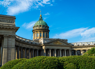 Obraz premium The Cathedral of the Kazan Icon of the Mother of God) is one of the largest temples of St. Petersburg.