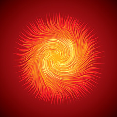 Abstract background. Explosion. Vector drawing