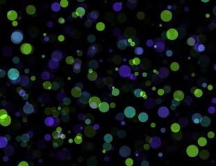 Green and Purple Bokeh Background