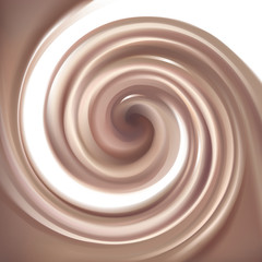 Vector background of swirling chocolate texture