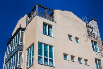 saniertes wohnhaus in berlin, deutschland