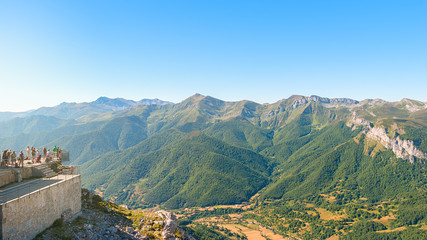 Viewpoint of Fuente De in Picos de Europa National Park, Cantabria, Spain