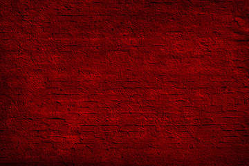 Texture of rusty red, plastered brick wall.