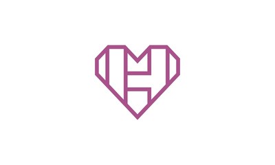 h heart line logo
