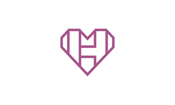 h heart line logo