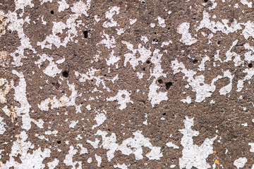 cracked paint on the wall