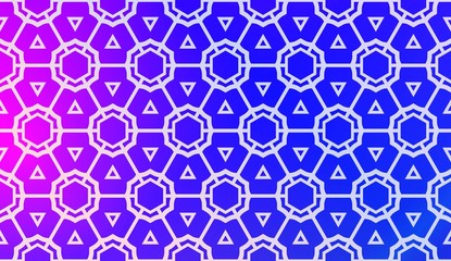 Vector Geometric Pattern with gradient backgroun. Triangles Curved Line. For Wallpaper, Presentation Background, Interior Design, Fashion Print