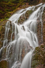 Fototapeta na wymiar Long exposure waterfall and rocks.