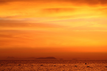Seaside town of Turgutreis and spectacular sunsets
