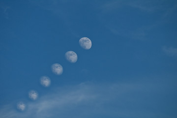 moon and clouds,day, nature, light, space,heaven, moonlight, planet,astronomy, clear, lunar, air, beautiful, bright,