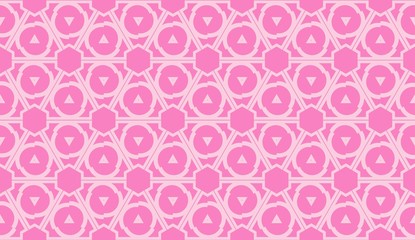 Design pattern with abstract modern ornament. Triangles style. Vector Seamless illustration.