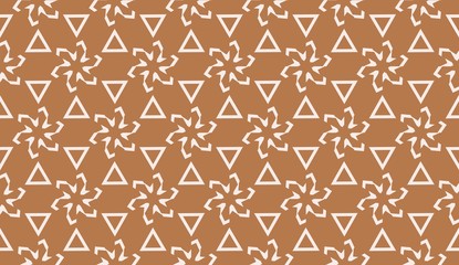 Obraz premium Template with geometric pattern. Vector Seamless illustration. Triangles style.