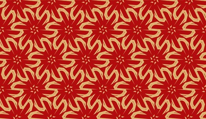 Vector Seamless layout with curved line, illusion triangles. Abstract hipster pattern. For your wallpaper, advert, banner, poster.