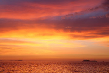 Seaside town of Turgutreis and spectacular sunsets