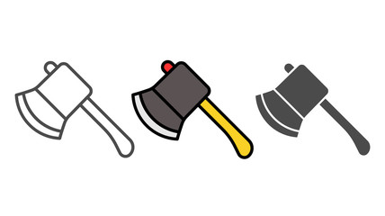 Axe vector icon sign symbol