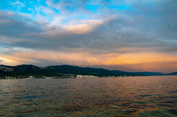 Fototapeta premium sunset over the sea