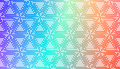 Smooth Abstract Colorful Gradient Backgrounds with Geometric pattern. For Your Graphic Wallpaper, Cover Book, Banner. Vector Illustration.