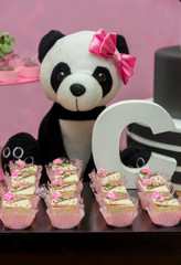 Tema de festa infantil de menina - Urso Panda