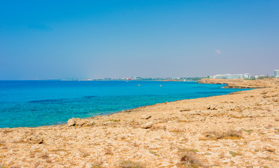  panorama of the beaches of ayia napa