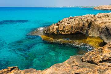  panorama of the beaches of ayia napa