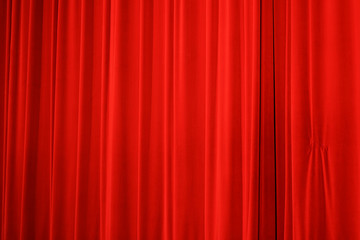 red stage curtain background for design