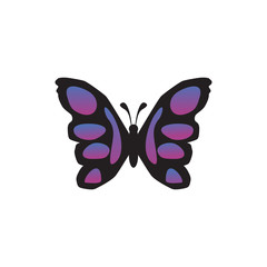 Butterfly logo design vector template