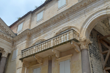 Peristil of Diocletian's palace. in Split on June 15, 2019. Some episods of the Game of Thrones filmed there.