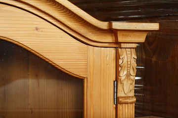 Fototapeta na wymiar Antique wooden cupboard